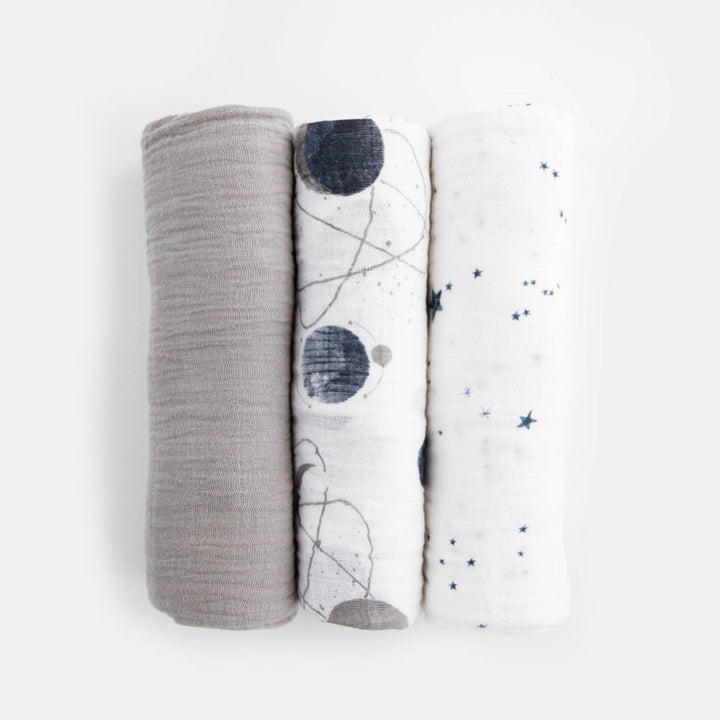 Little Unicorn Cotton Muslin Swaddle Blanket 3 Pack | Planetary 2