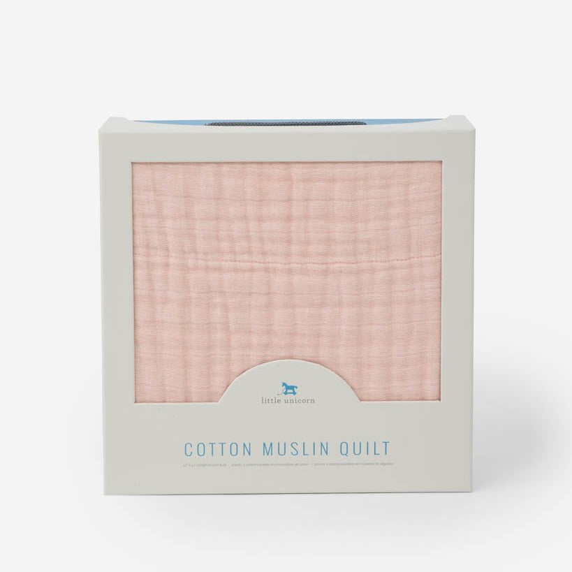 Little Unicorn Original Cotton Muslin Quilt | Rose Petal