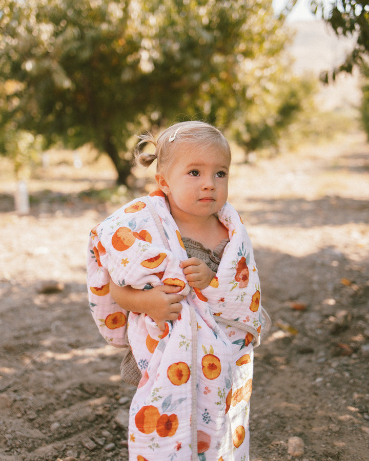 Little Unicorn Original Cotton Muslin Quilt | Georgia Peach