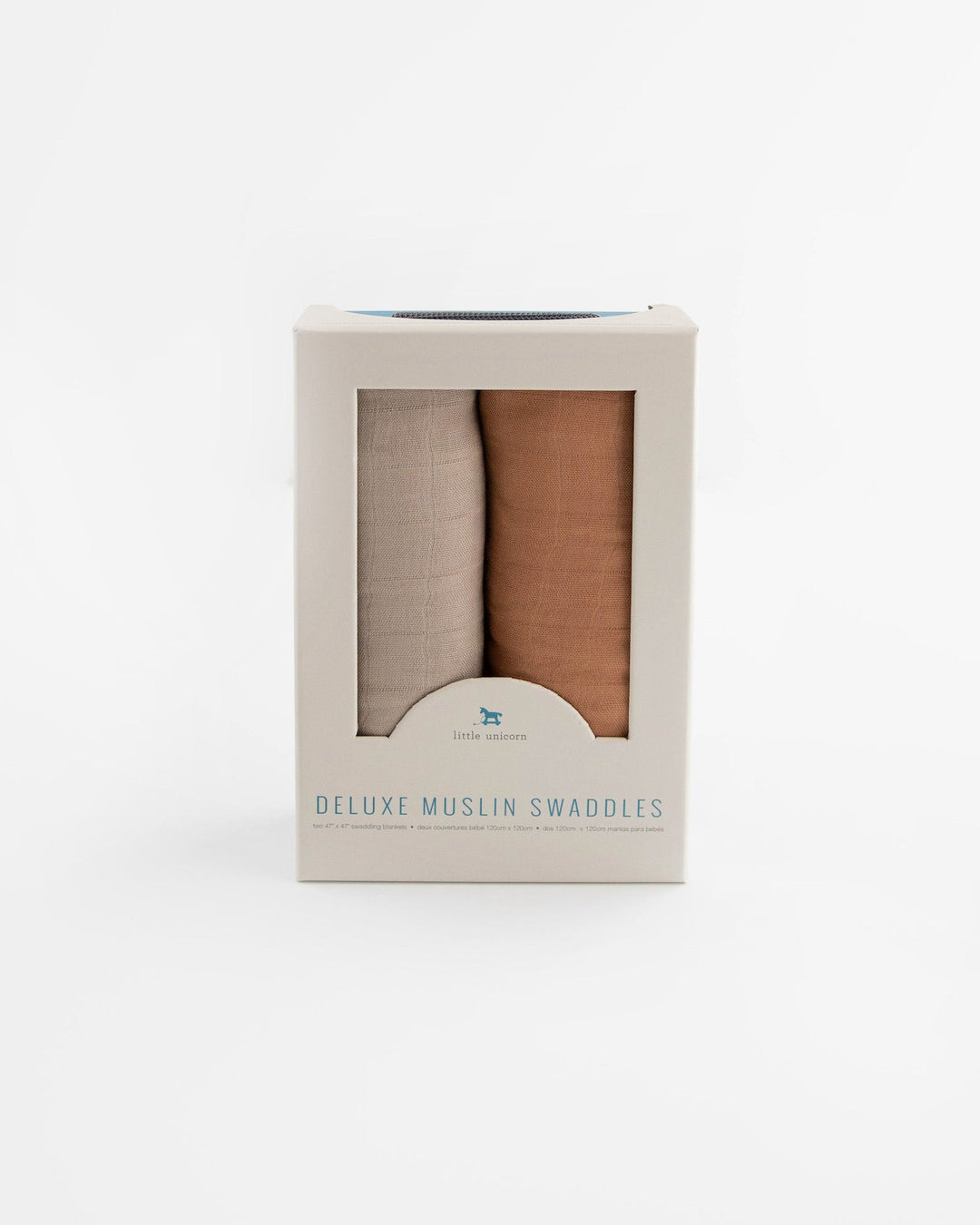 Little Unicorn Deluxe Muslin Swaddle Blanket 2 Pack | Caramel