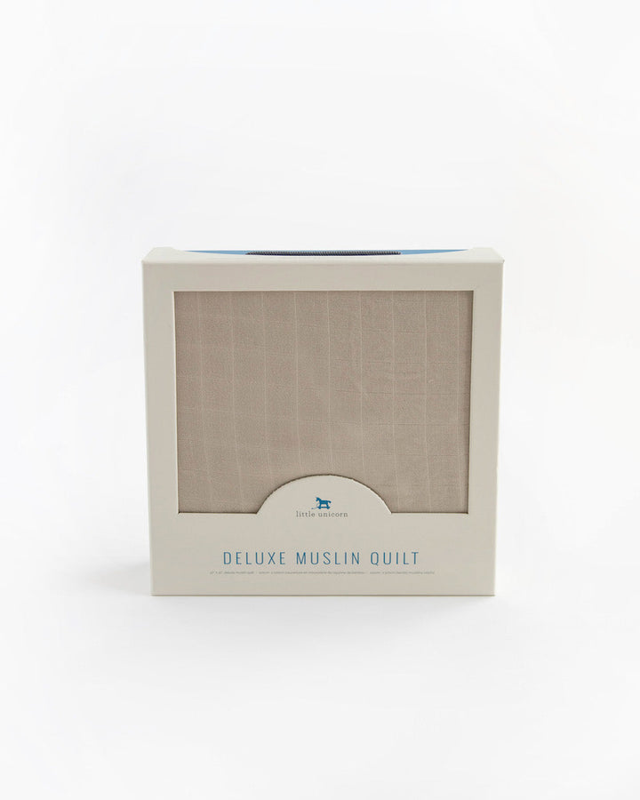 Little Unicorn Original Deluxe Muslin Quilt | Oatmeal