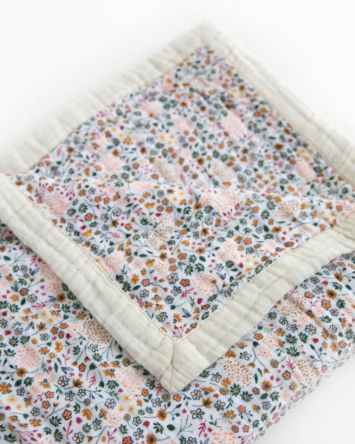 Little Unicorn Cotton Muslin Quilted Throw | Pressed Petals