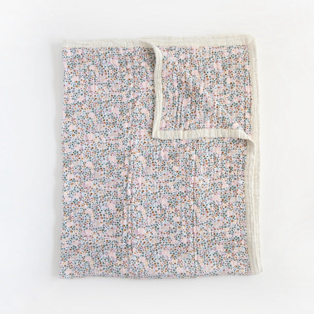 Little Unicorn Cotton Muslin Quilted Throw | Pressed Petals