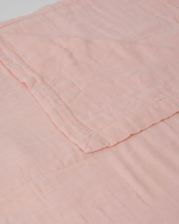 Little Unicorn Deluxe Muslin Quilted Throw | Blush