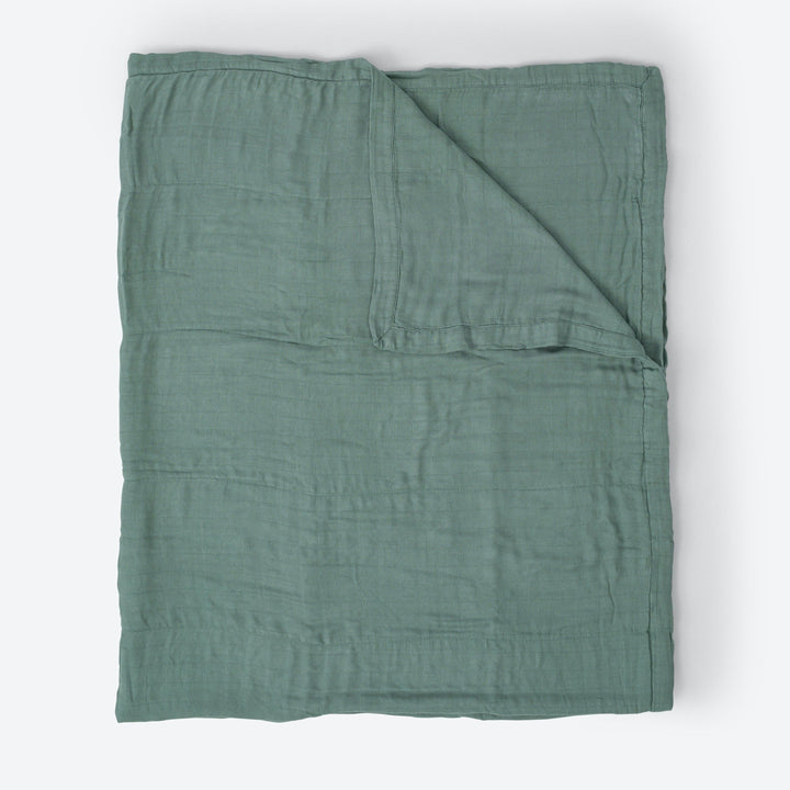 Little Unicorn Deluxe Muslin Quilted Throw | Sage