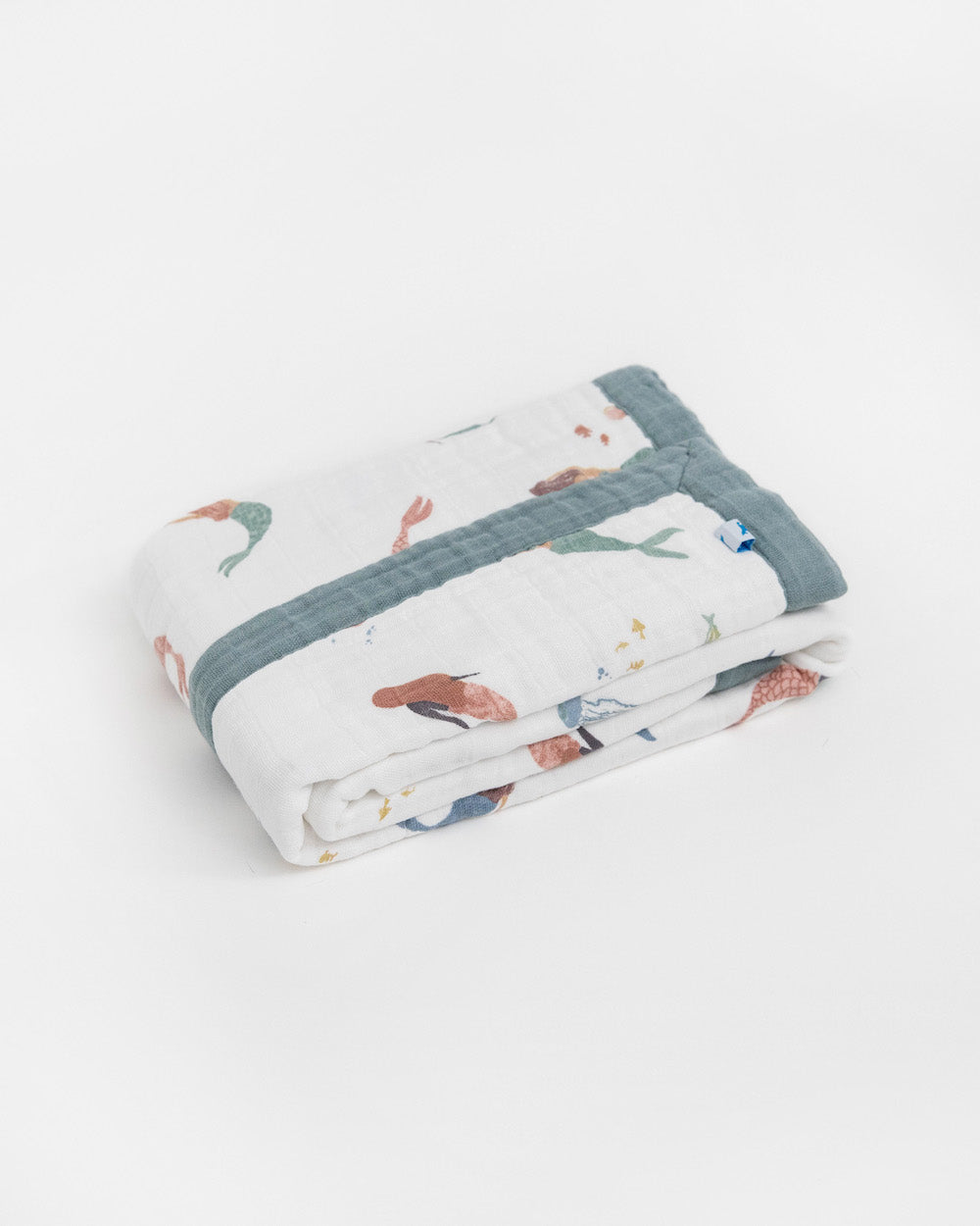Little Unicorn Cotton Muslin Baby Quilt | Mermaids