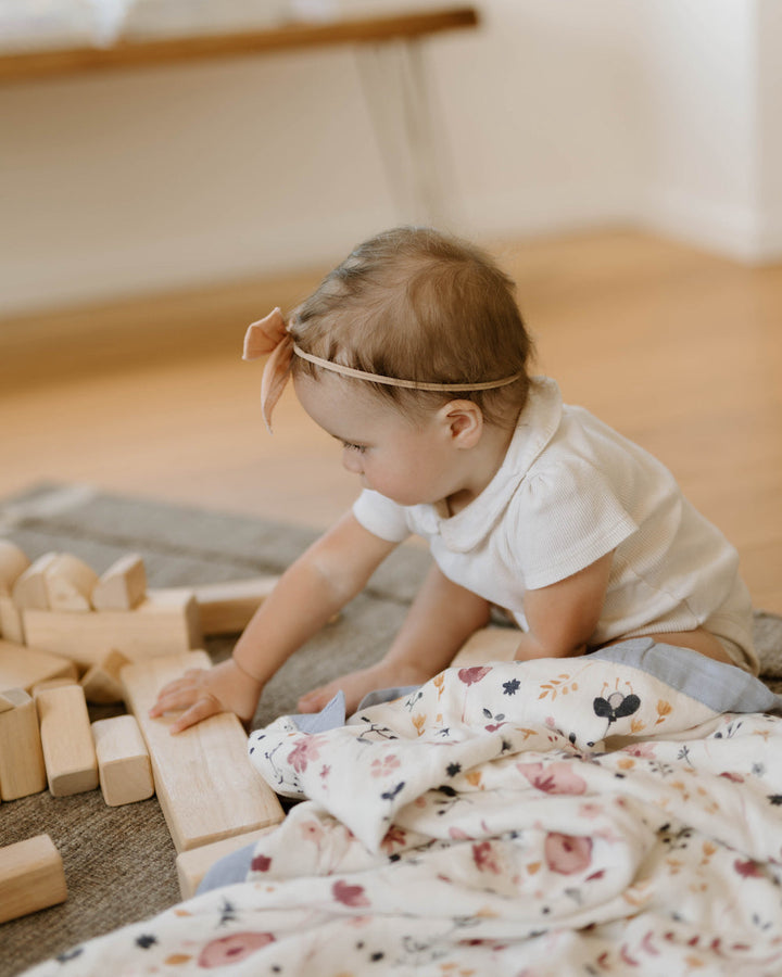 Little Unicorn Deluxe Muslin Baby Quilt | Fairy Gardens