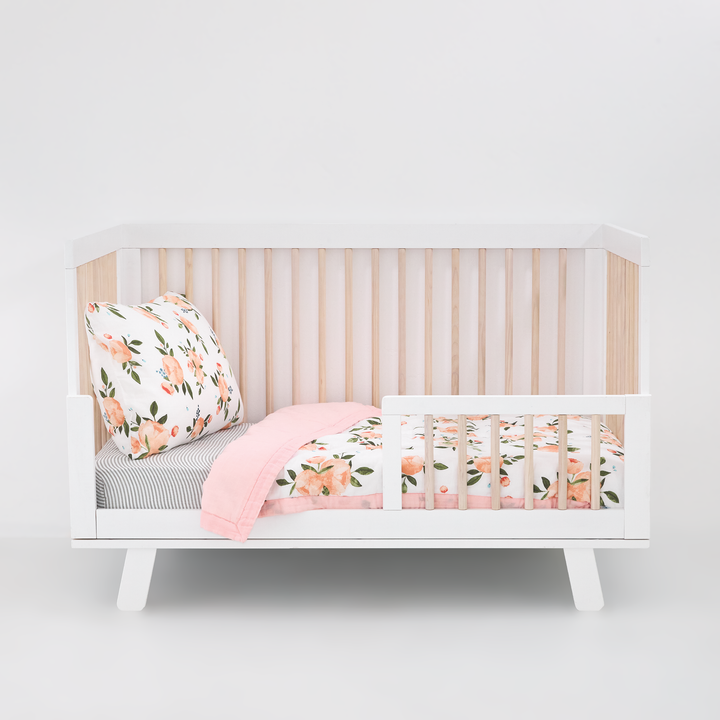Little Unicorn Cotton Muslin Toddler Comforter | Watercolor Roses Grande