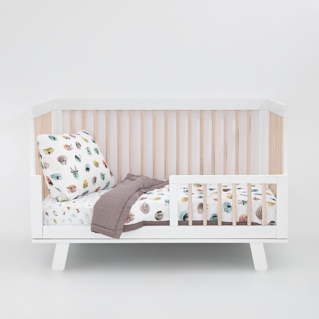 Little Unicorn Cotton Muslin Toddler Comforter | Watercolor Critters