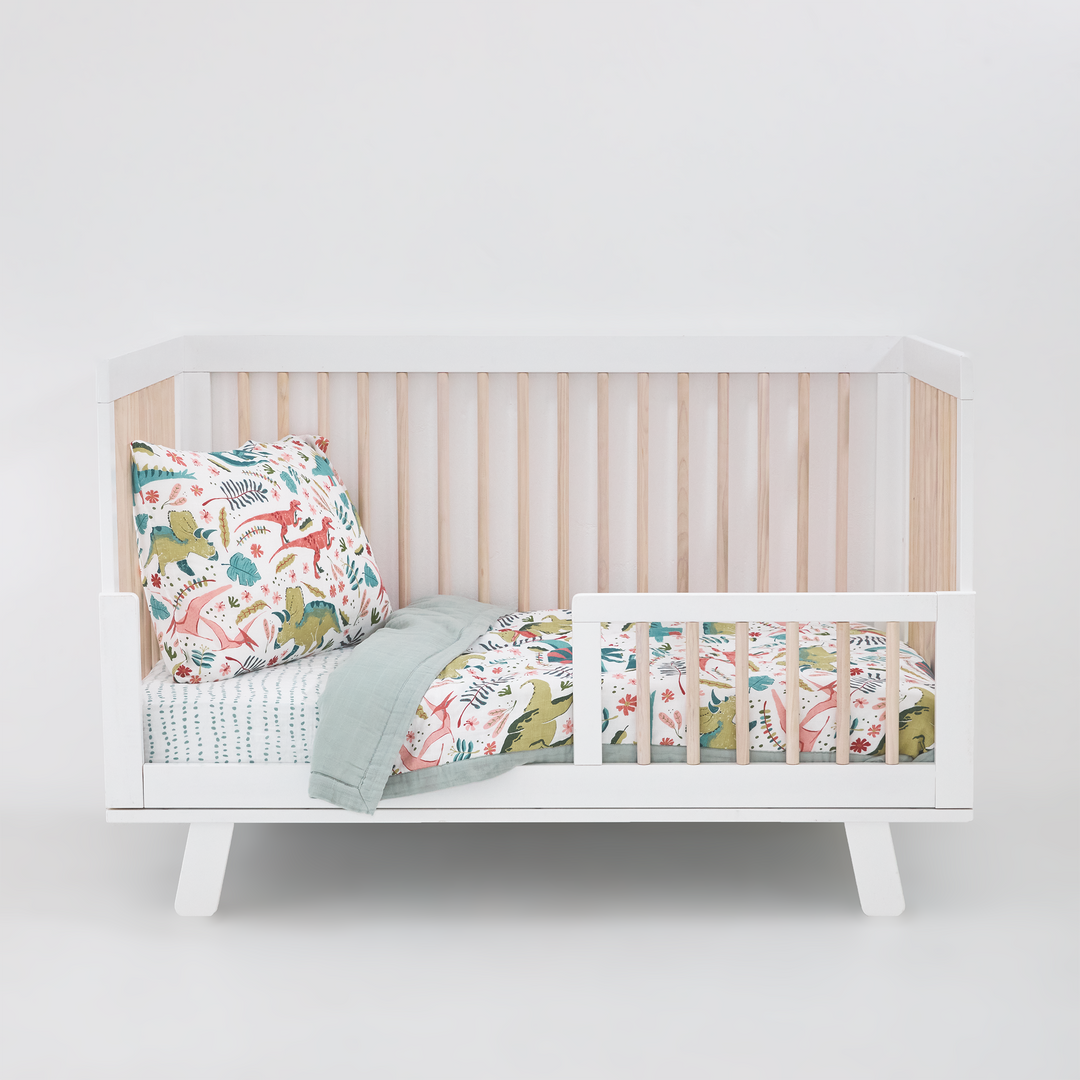 Little Unicorn Cotton Muslin Toddler Comforter | Boho Dino