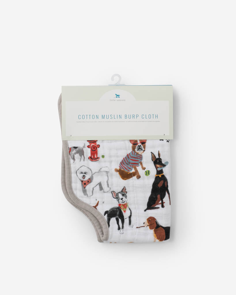 Little Unicorn Cotton Muslin Burp Cloth | Woof