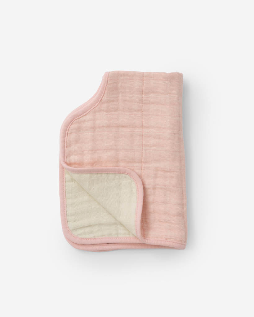 Little Unicorn Cotton Muslin Burp Cloth | Rose Petal