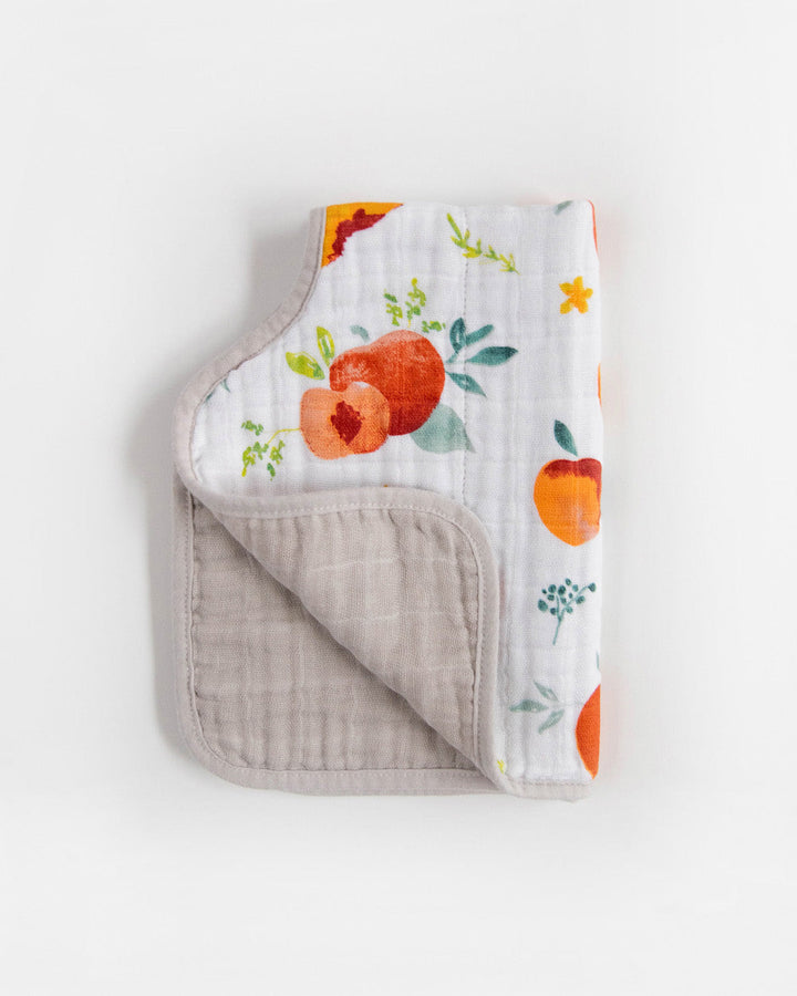 Little Unicorn Cotton Muslin Burp Cloth | Georgia Peach