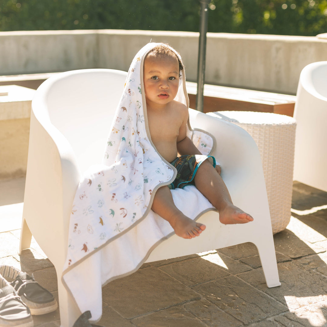 Little Unicorn Toddler Hooded Towel | Animal Crowd