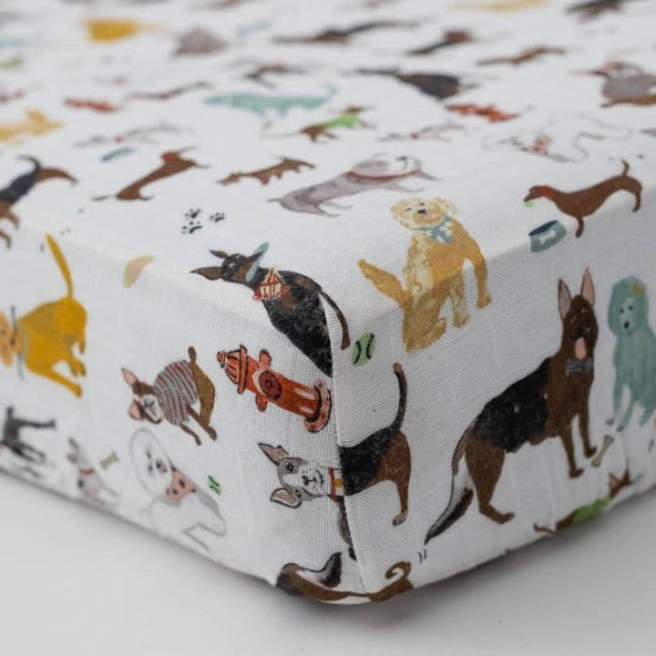 Little Unicorn Cotton Muslin Crib Sheet | Woof