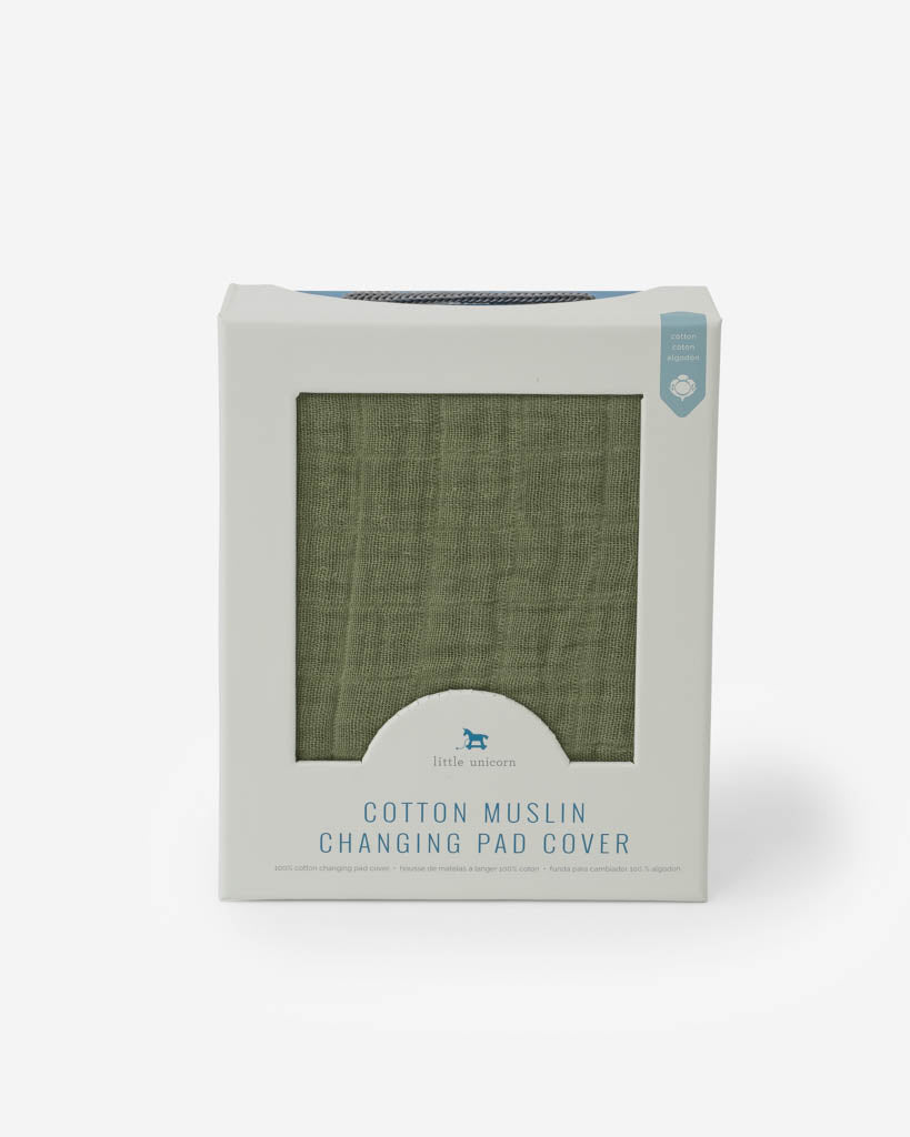 Little Unicorn Cotton Muslin Changing Pad Cover | Fern