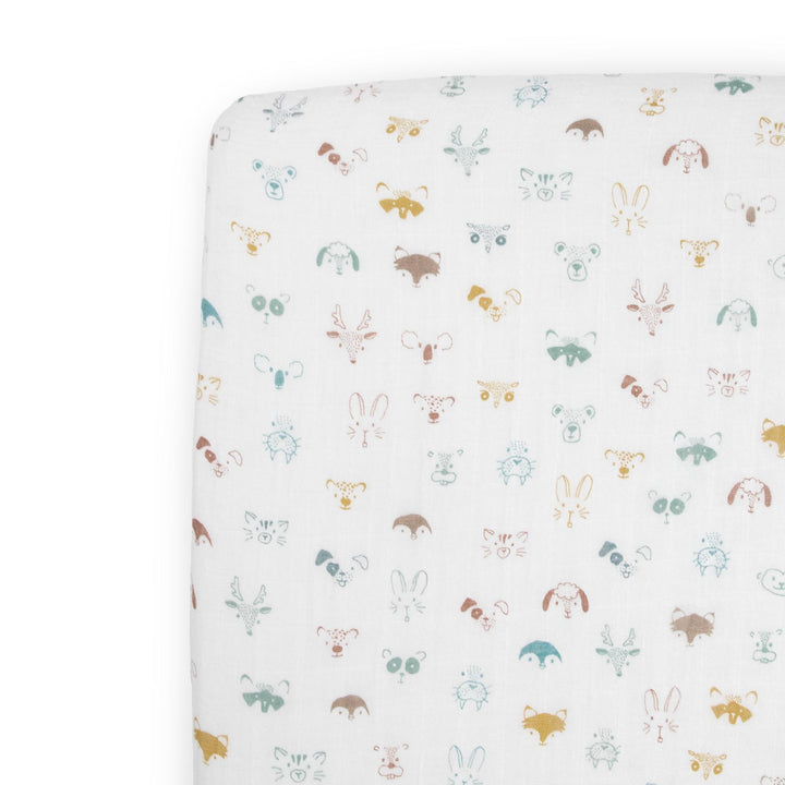 Little Unicorn Cotton Muslin Crib Sheet | Animal Crowd