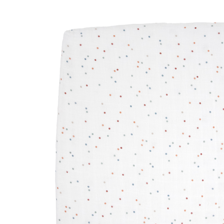 Little Unicorn Cotton Muslin Crib Sheet | Dots