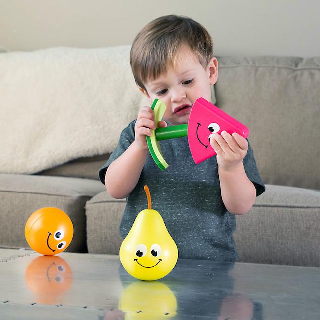 Fat Brain Toys Fruit Friends 3-in-1 Toddler Toy
