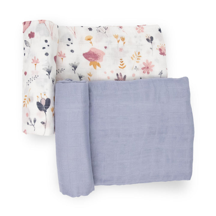 Little Unicorn Deluxe Muslin Swaddle Blanket 2 Pack | Fairy Gardens