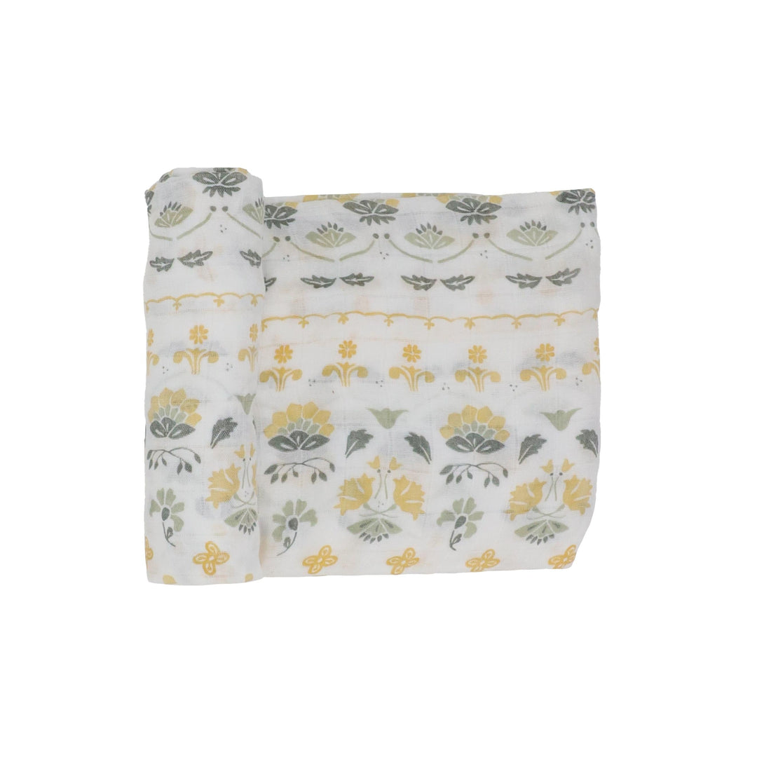 Little Unicorn Deluxe Muslin Swaddle Blanket | Heirloom Floral