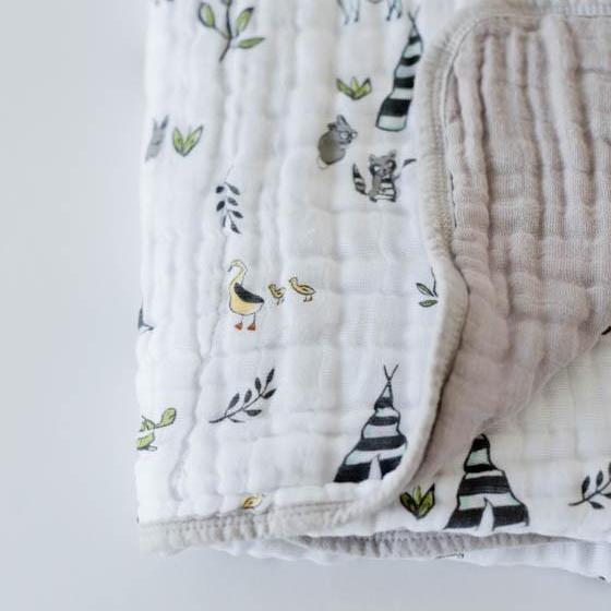 Little Unicorn Original Cotton Muslin Quilt | Forest Friends