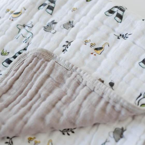 Little Unicorn Original Cotton Muslin Quilt | Forest Friends