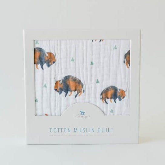 Little Unicorn Original Cotton Muslin Quilt | Bison