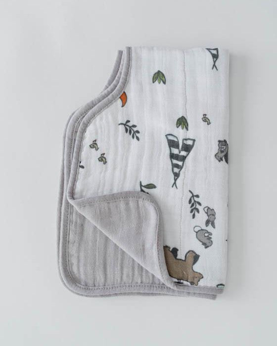 Little Unicorn Cotton Muslin Burp Cloth | Forest Friends