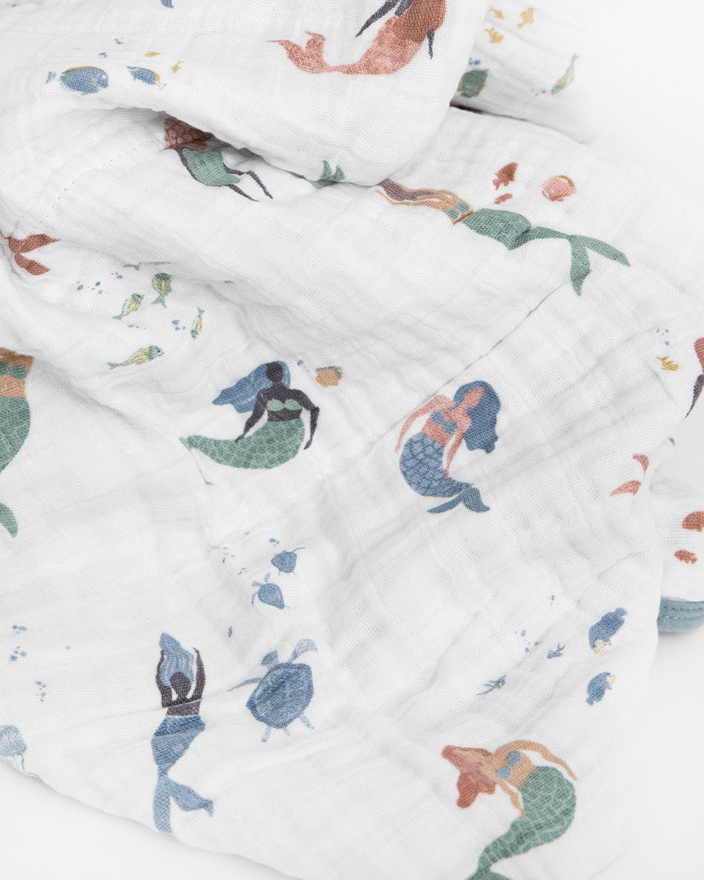 Little Unicorn Original Cotton Muslin Quilt | Mermaids